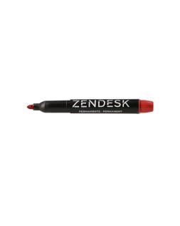 Rotulador zendesk marcador permanente rojo punta redonda 5mm