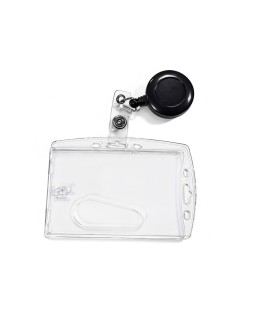Identificador q-connect con cordon extensible uso vertical/horizontal 54x85 mm