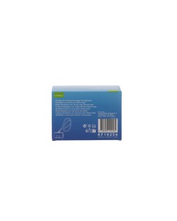 Identificador q-connect con cordon plano rojo uso vertical/horizontal 54x85 mm