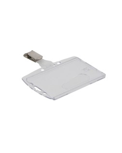 Identificador q-connect con pinza metalica uso vertical/horizontal 54x85 mm