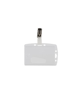 Identificador q-connect con pinza metalica uso vertical/horizontal 54x85 mm