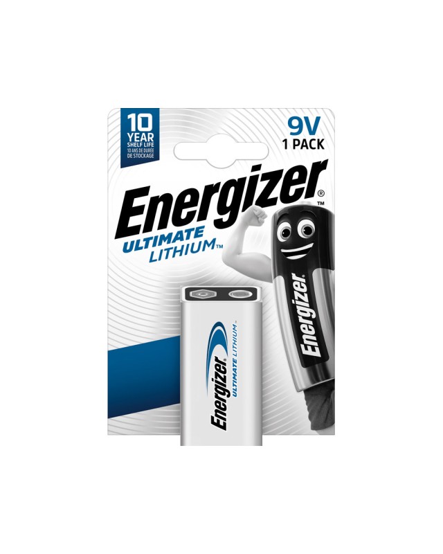 Pila energizer litio ultimate 9v blister de 1 unidad