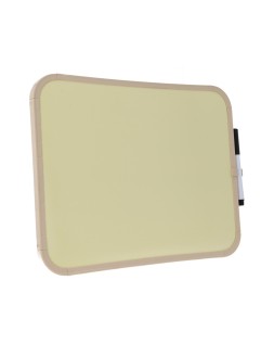Pizarra blanca bi-office easy magnetica con rotulador color amarillo 279x355 mm