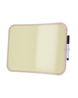 Pizarra blanca bi-office easy magnetica con rotulador color amarillo 279x355 mm