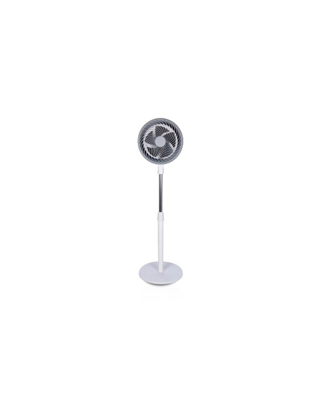 Ventilador de pie daewoo high speed 80w 3 velocidades diametro 25 cm base redonda color blanco
