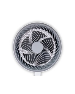 Ventilador de pie daewoo high speed 80w 3 velocidades diametro 25 cm base redonda color blanco
