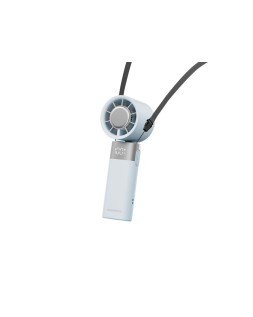 Ventilador de mano daewoo high power 10w 80 velocidades recargable color blanco