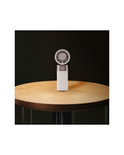 Ventilador de mano daewoo high power 10w 80 velocidades recargable color blanco