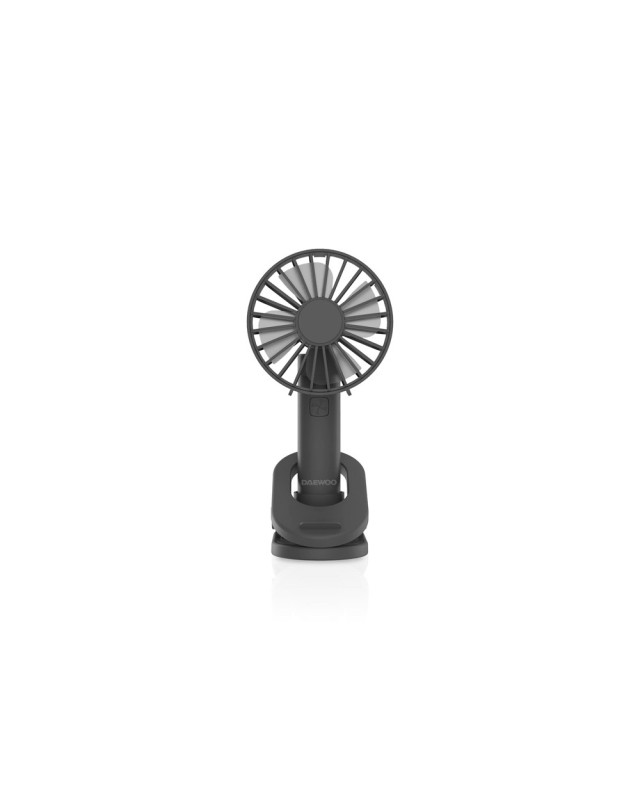 Ventilador de mano daewoo high power 5w 3 velocidades recargable usb-c color negro