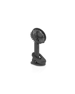Ventilador de mano daewoo high power 5w 3 velocidades recargable usb-c color negro