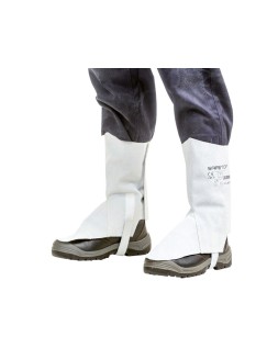 Polainas de cuero safetop serie standard color gris juego de 2 unidades