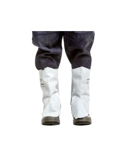 Polainas de cuero safetop serie standard color gris juego de 2 unidades