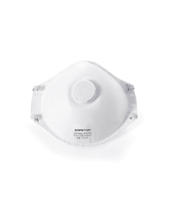 Mascarilla facial safetop ffp2 nr d preformada con valvula