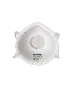 Mascarilla facial safetop ffp2 nr serie eme preformada con valvula sin grapas