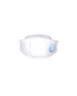Mascarilla facial safetop ffp2 nr d 3d con valvula plegable filtro plisado