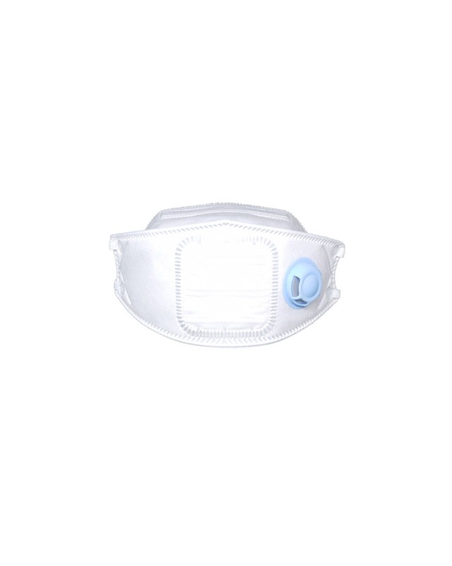 Mascarilla facial safetop ffp2 nr d 3d con valvula plegable filtro plisado