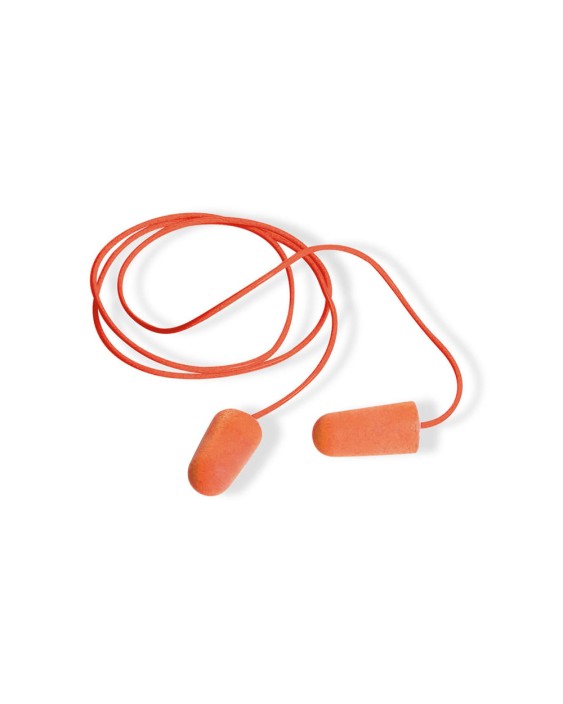 Tapon auditivo safetop pinkie corded pu foam con cordon snr 37 db caja de 200 pares