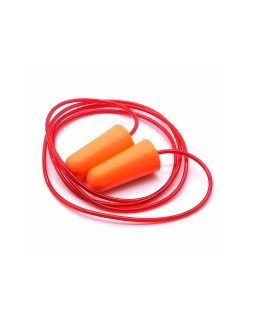 Tapon auditivo safetop pinkie corded pu foam con cordon snr 37 db caja de 200 pares