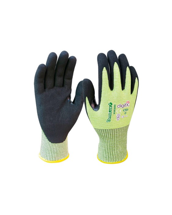 Guantes de nitrilo safetop tornolux-f anticorte tdm nivel f con refuerzo talla 10