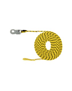 Linea de vida safetop horizontal poliester 10,5 mm con mosqueton 5 m