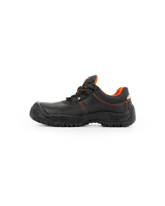Zapatos de seguridad safetop oratio cuero grabado suela de acero antiperforacion s3 sr talla 43 color negro