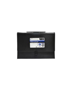 Maletin clasificador office box polipropileno con asa 24 separadores negro