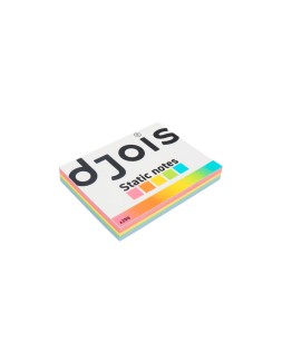 Bloc de notas electrostaticas quita y pon djois 75x100 mm 250 hojas 5 colores surtidos