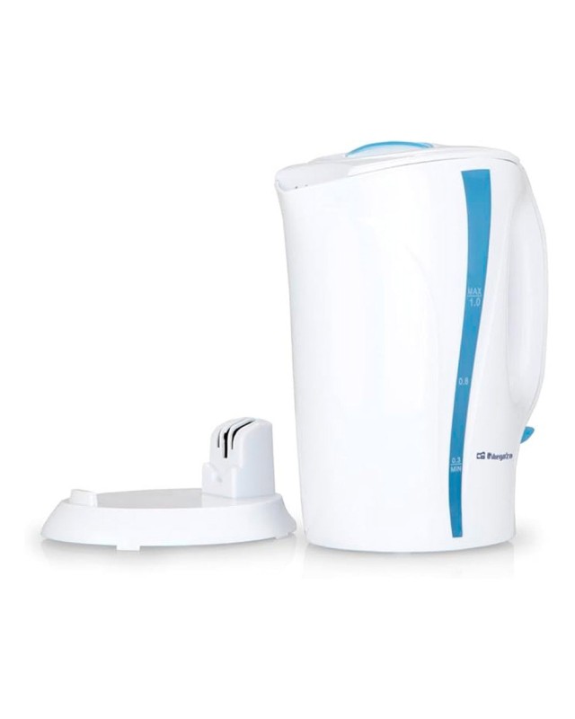 Hervidor de agua orbegozo 900w capacidad 1 litro color blanco