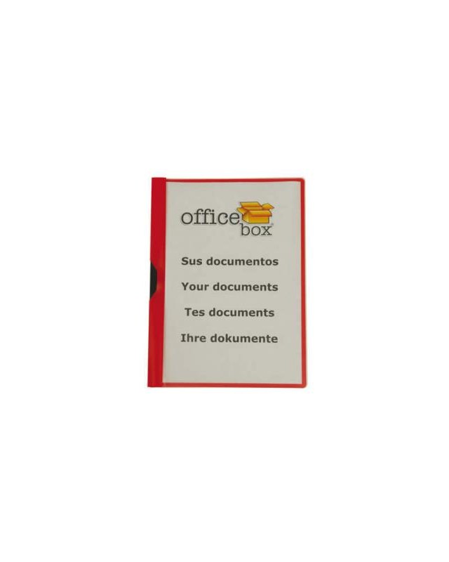 Carpeta office box dossier pinza lateral polipropileno din a4 pinza deslizante capacidad 30 hojas negro