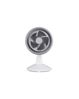Ventilador sobremesa daewoo high speed 80w 3 velocidades diametro 25 cm base redonda color blanco