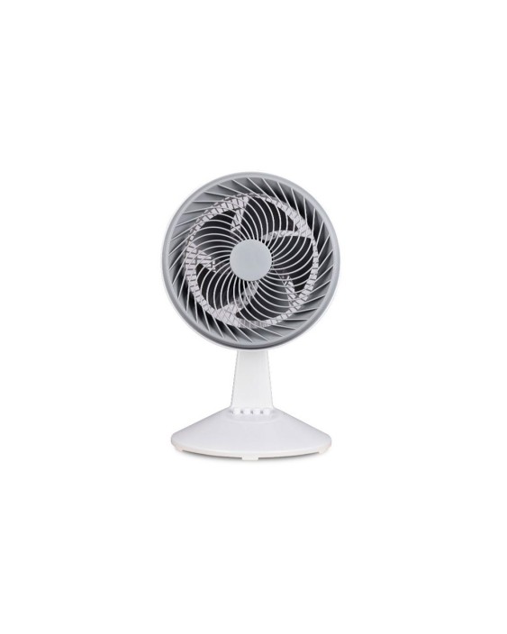 Ventilador sobremesa daewoo high speed 80w 3 velocidades diametro 25 cm base redonda color blanco
