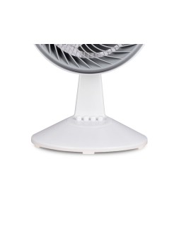 Ventilador sobremesa daewoo high speed 80w 3 velocidades diametro 25 cm base redonda color blanco