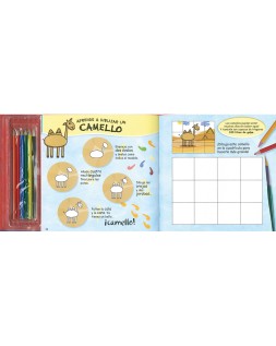 Cuaderno de colorear susaeta aprendo a dibujar animales 32 paginas 23,2x23,5 cm