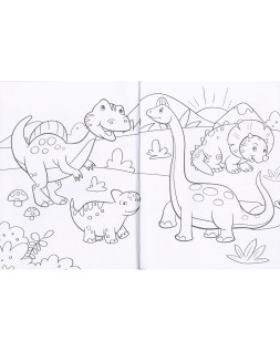 Cuaderno de colorear susaeta dinosaurios 192 paginas 21x28 cm