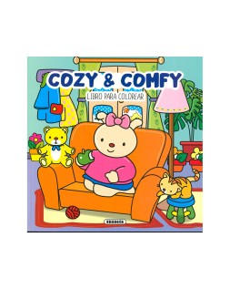 Cuaderno de colorear susaeta 2 cozy&comfy 48 paginas 24,2x24,2 cm