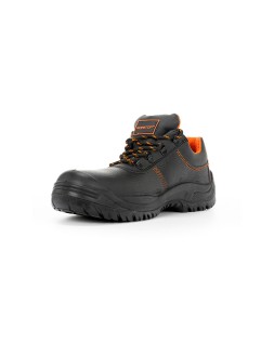 Zapatos de seguridad safetop oratio cuero grabado suela de acero antiperforacion s3 sr talla 44 color negro