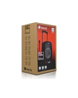 Altavoz ngs bluetooth wild samba portatil 30w con microfono con cable bateria y luces led micro usb usb aux