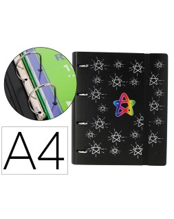 Carpeta 4 anillas 40 mm mixtas mariola polyfoam din a4 con recambio 100 h 90 gr separadores 6 posiciones