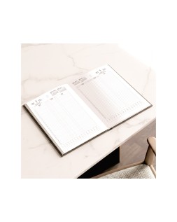 Libro de reservas liderpapel 2027 din a4 dos paginas dia 752 paginas papel blanco 70 g fsc