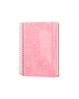 Agenda oficina liderpapel 2027 espiral syros dia pagina a5 bilingue 60g papel fsc design 6
