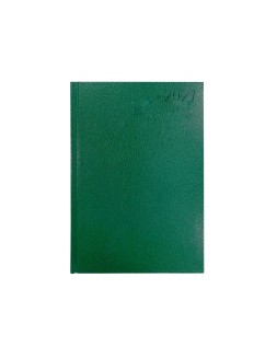 Agenda oficina liderpapel 2027 encuadernada corfu dia pagina a5 bilingue 60g papel fsc green