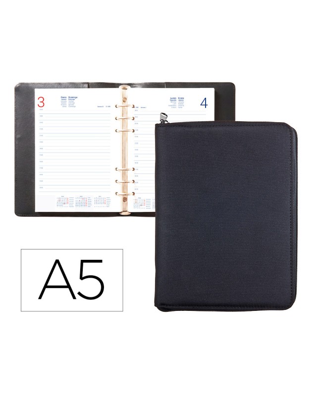 Agenda encuadernada liderpapel 2027 tarento 15x21 cm dia pagina bilingue design 1 papel 70 g fsc