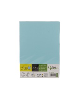 Papel color liderpapel din a4 80 gr celeste paquete de 500 hojas