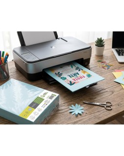 Papel color liderpapel din a4 80 gr celeste paquete de 500 hojas