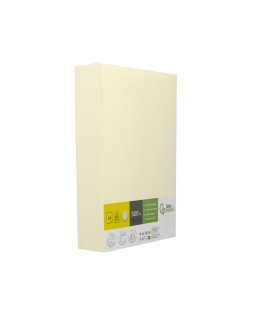 Papel color liderpapel din a4 80 gr crema paquete de 500 hojas