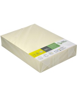 Papel color liderpapel din a4 80 gr crema paquete de 500 hojas
