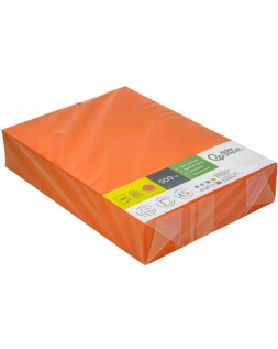 Papel color liderpapel din a4 80 gr naranja intenso paquete de 500 hojas