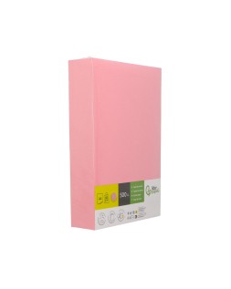 Papel color liderpapel din a4 80 gr rosa paquete de 500 hojas