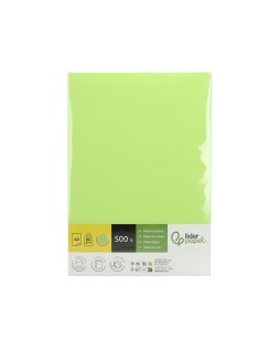 Papel color liderpapel din a4 80 gr verde paquete de 500 hojas
