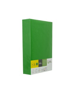 Papel color liderpapel din a4 80 gr verde intenso paquete de 500 hojas